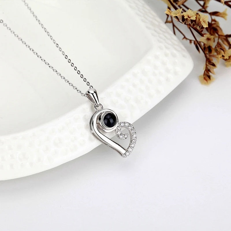 Conjunto Amor Eterno Personalizável com foto - Prata925