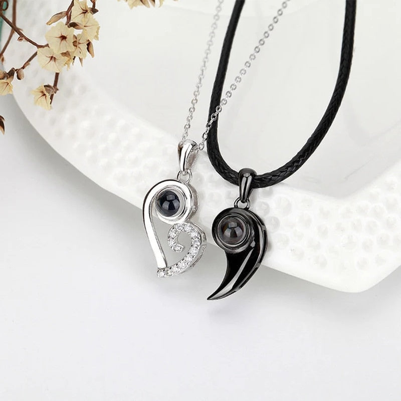 Conjunto Amor Eterno Personalizável com foto - Prata925