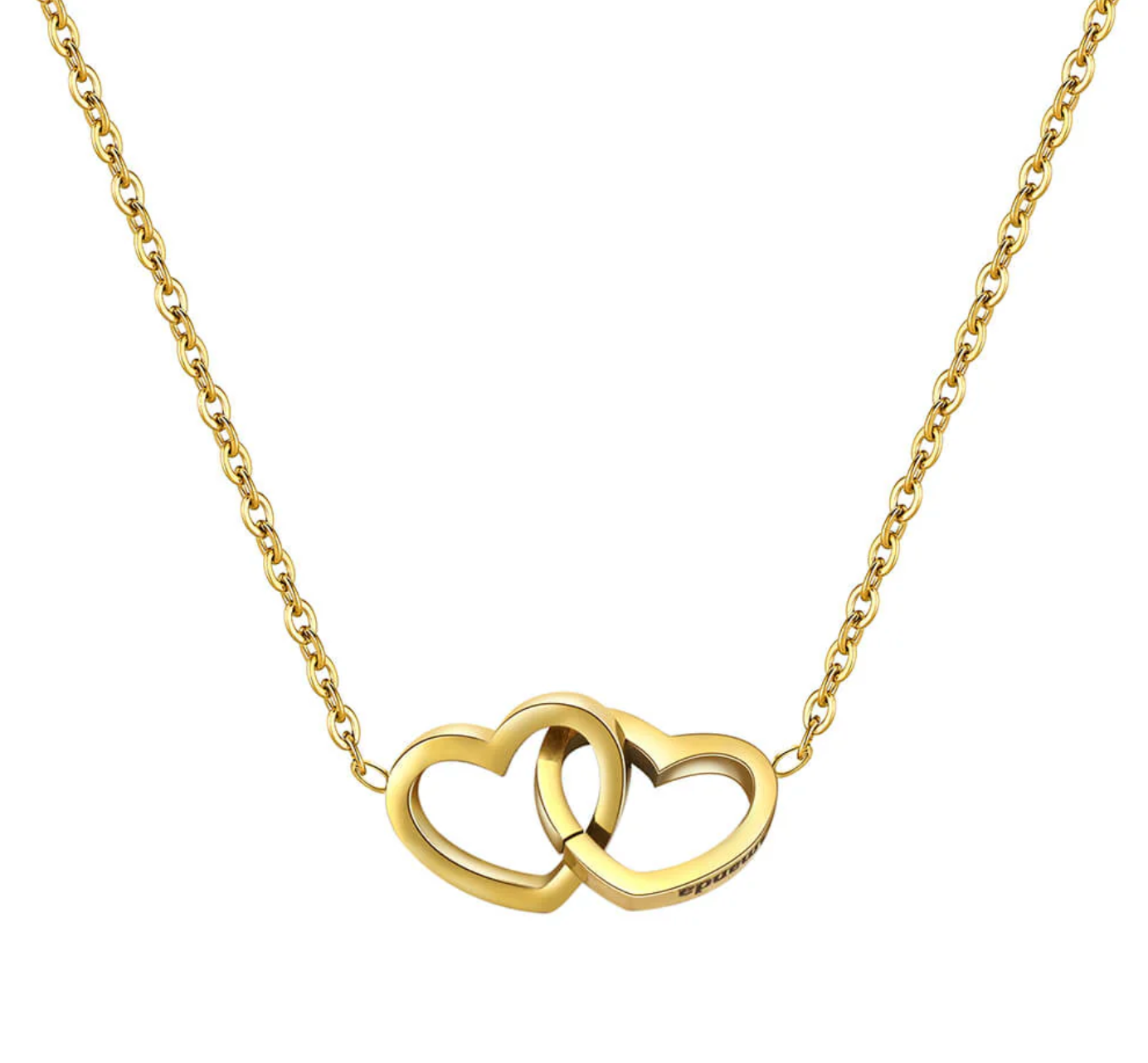 Colar Coração unido com caixa rotativa e rosa preservada