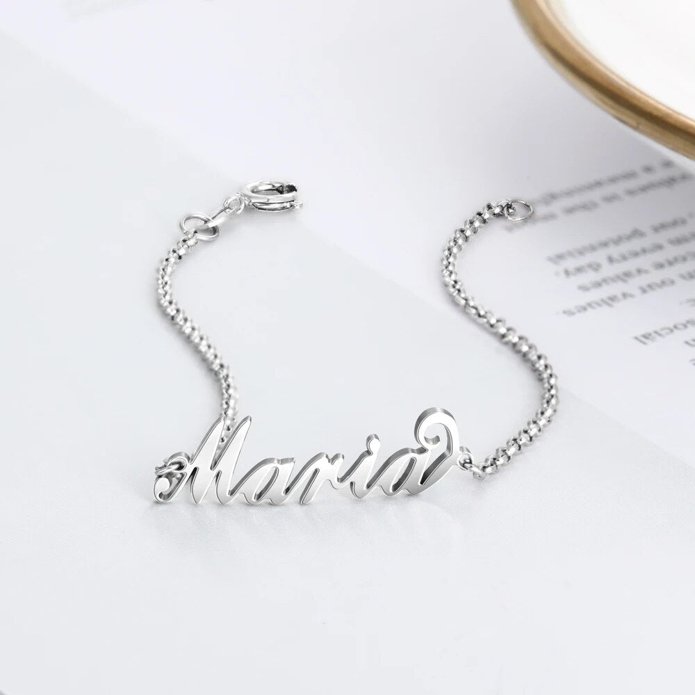 Pulseira de Prata | Nome Personalizável