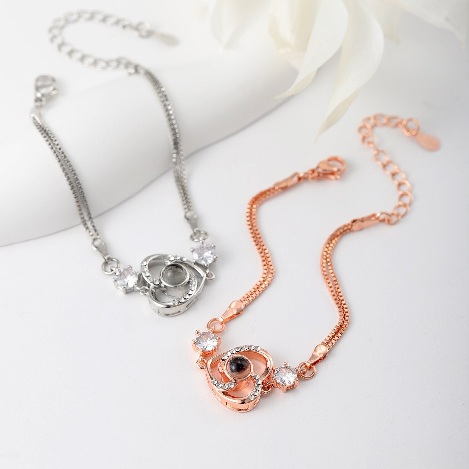 Pulseira de Prata Coração | Personalizável