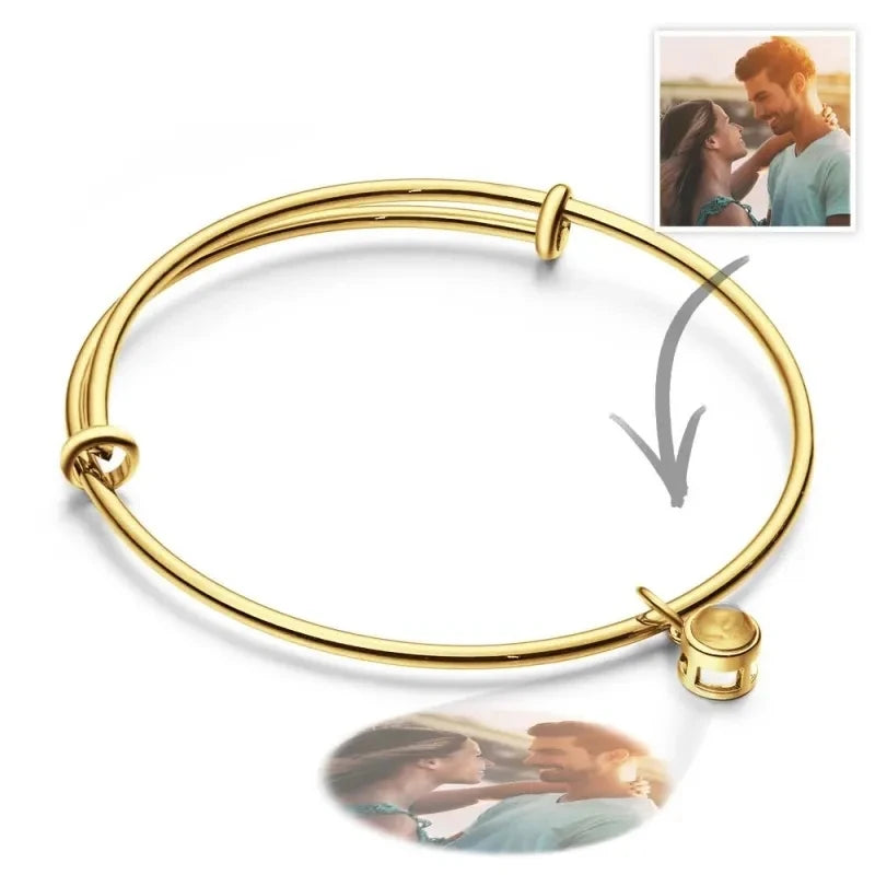Bracelete com pingente personalizável