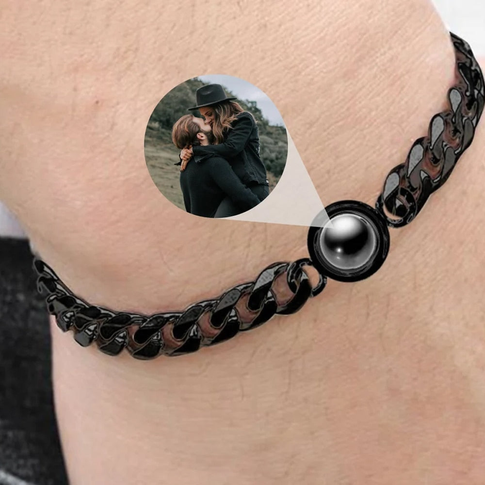 Pulseira Infinito Amor | Foto Personalizável
