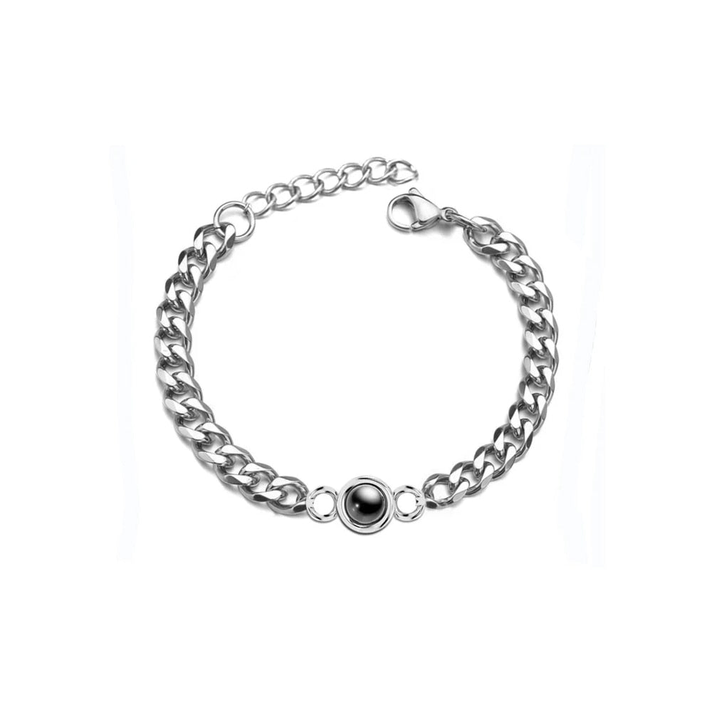 Pulseira Infinito Amor | Foto Personalizável