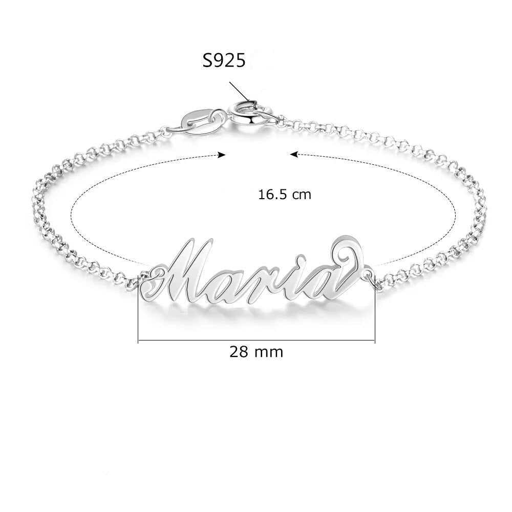 Pulseira de Prata | Nome Personalizável