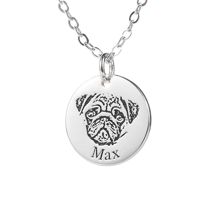 Colar Pets™ Gravação a lase - foto e nome