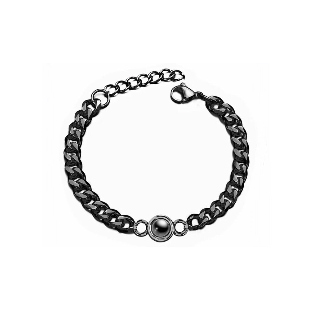 Pulseira Infinito Amor | Foto Personalizável